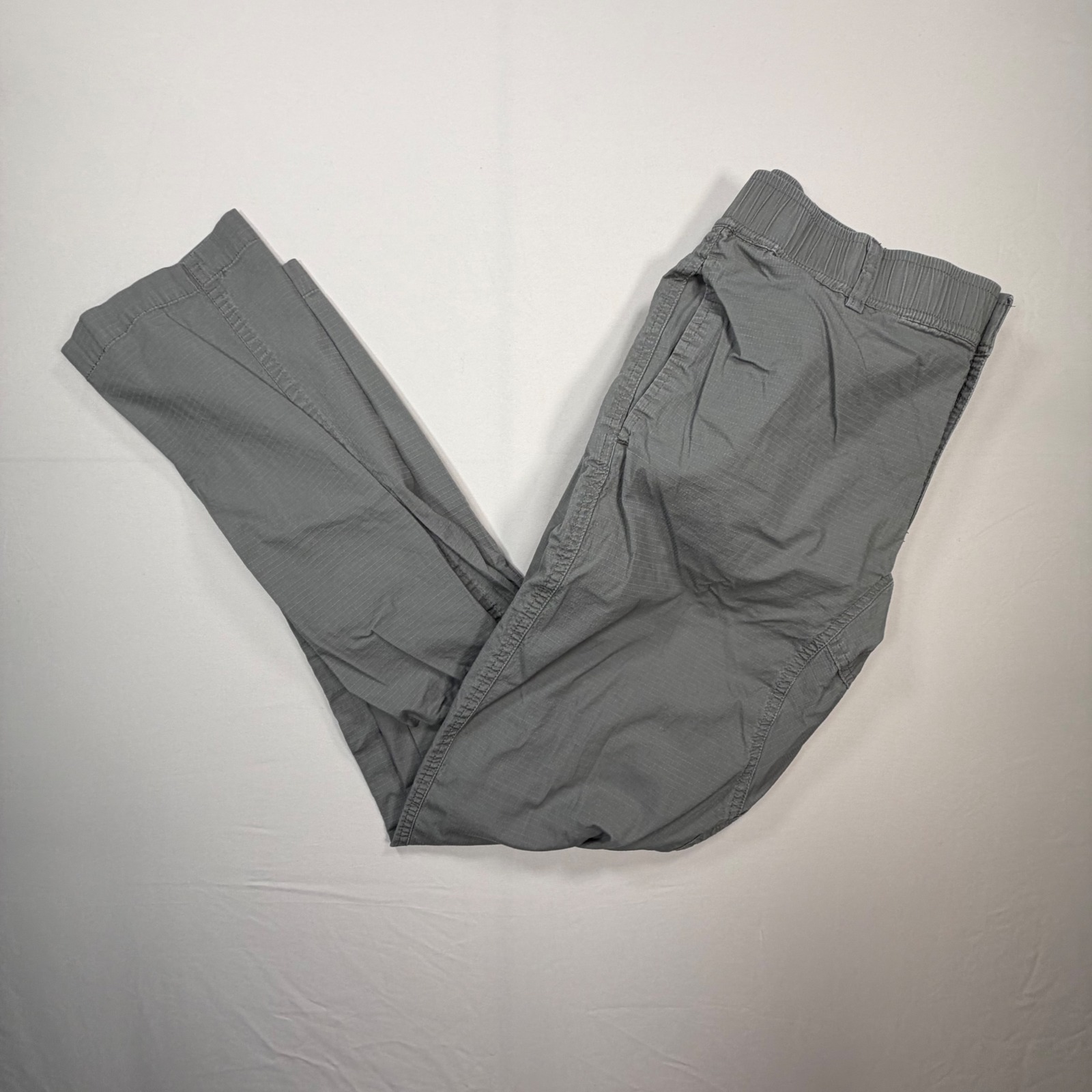 Wrmfzy Driftwood Pants Mens Small Grey Ripstop Tactical Cargo Elastic Waist 0394